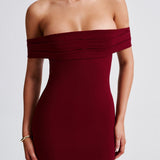 Vestido Midi Bex - Burgundy