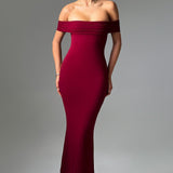 Vestido Midi Bex - Burgundy