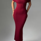 Vestido Midi Bex - Burgundy
