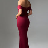 Vestido Midi Bex - Burgundy