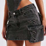 Saia Mini Billie - Lavagem Preta