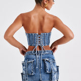 Saia Mini Billie - Lavagem Escura