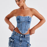 Saia Mini Billie - Lavagem Escura