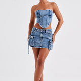 Saia Mini Billie - Lavagem Escura