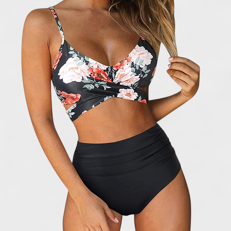 Marta - Biquíni de Cintura Alta para o Verão