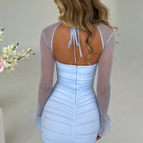 Vestido Mini Brea - Azul Bebê