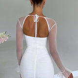 Vestido Mini Brea - Branco