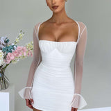 Vestido Mini Brea - Branco