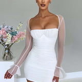 Vestido Mini Brea - Branco