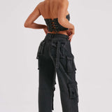 Calça Cargo Brooklyn - Preta