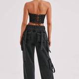 Calça Cargo Brooklyn - Preta