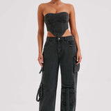 Calça Cargo Brooklyn - Preta