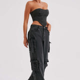 Calça Cargo Brooklyn - Preta