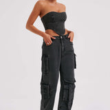 Calça Cargo Brooklyn - Preta