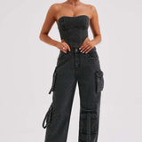 Calça Cargo Brooklyn - Preta