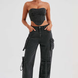 Calça Cargo Brooklyn - Preta