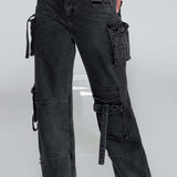 Calça Cargo Brooklyn - Preta