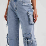 Calça Cargo Brooklyn - Azul