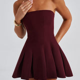 Vestido Mini Bryony - Verniz Cereja