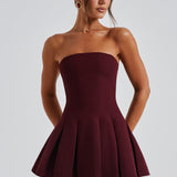Vestido Mini Bryony - Verniz Cereja
