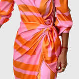 Everly™ | Vestido Envelope Elegante com Estampa
