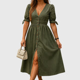 Jacqueline™ | Vestido de Denim Elegante
