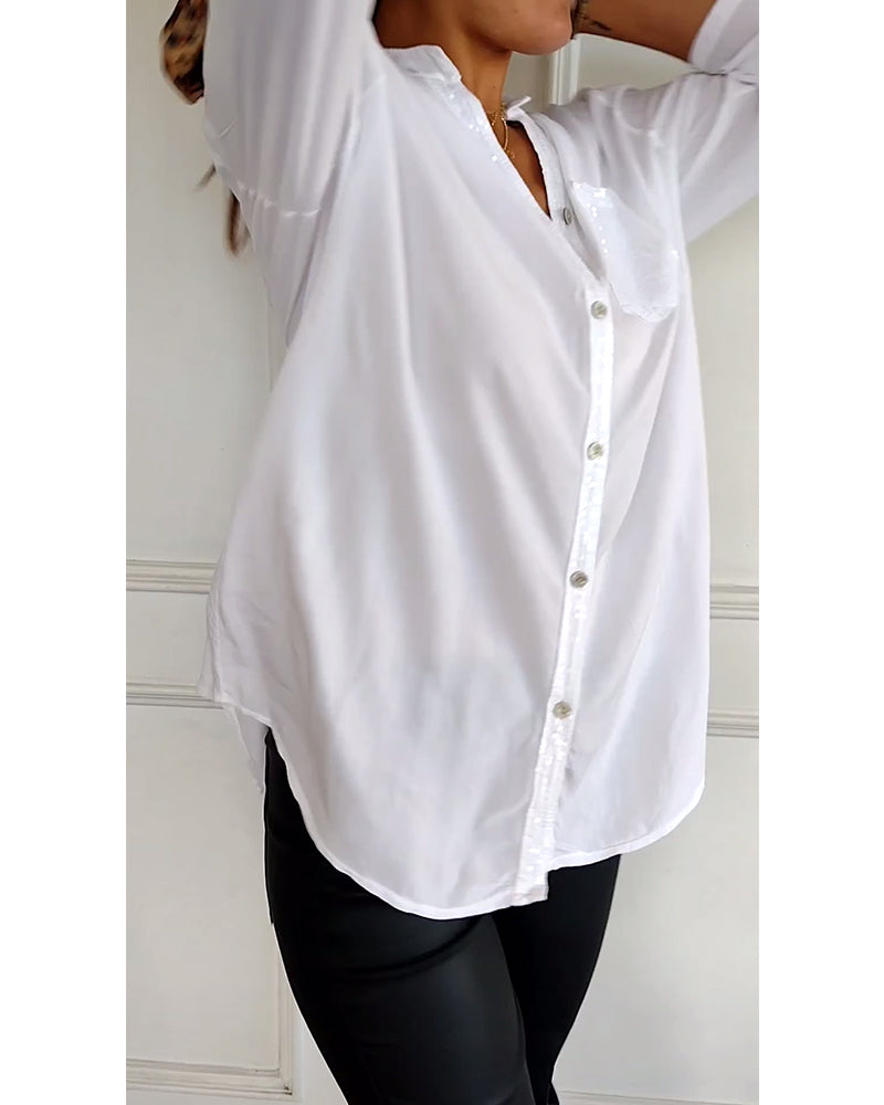 Ana - Blusa casual com botões