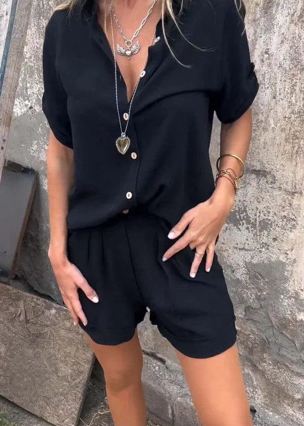 Sadie - Conjunto de Linho Leve de 2 Peças