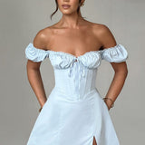 Vestido Mini Caitlyn - Azul