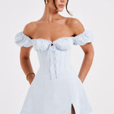 Vestido Mini Caitlyn - Azul