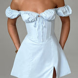 Vestido Mini Caitlyn - Azul