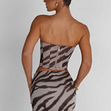 Camisete Corset - Estampa de Zebra