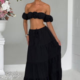 Saia Maxi Carmen - Preta