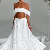 Saia Maxi Carmen - Marfim