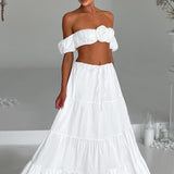 Saia Maxi Carmen - Marfim