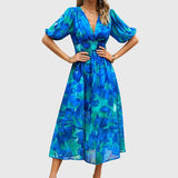 Merlin™ | Vestido Midi Floral Lisonjeiro