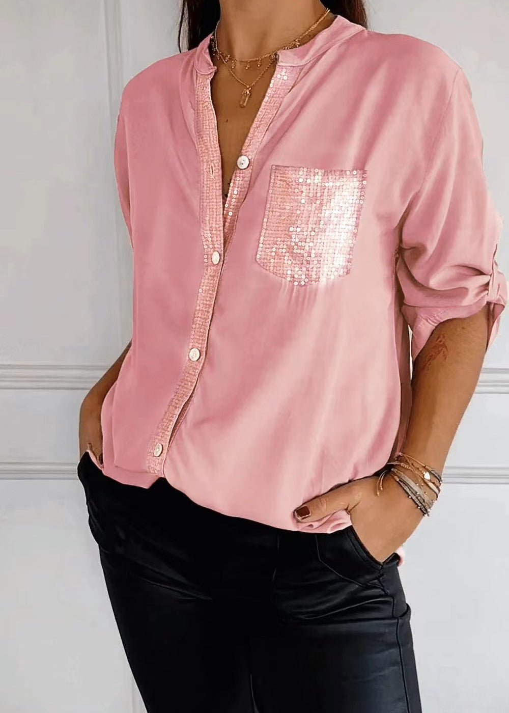 Ana - Blusa casual com botões