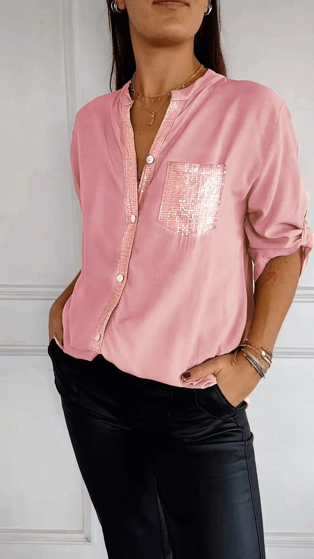 Ana - Blusa casual com botões