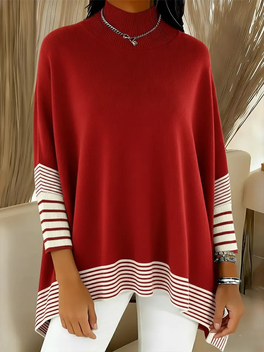 Mia - Sweater Listrado Casual Feminino