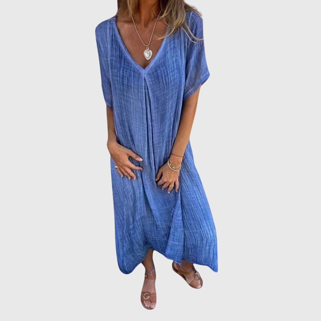 Fiona™ – Vestido Viscoso Leve e Elegante
