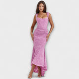 Renske - Vestido Longo com Corset Elegante e Refinado