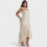 Renske - Vestido Longo com Corset Elegante e Refinado