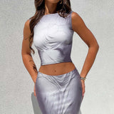 Top Charmayne - Estampa Cinza