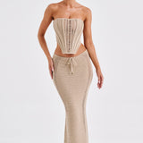 Saia Maxi Chayenne - Bege