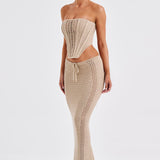 Saia Maxi Chayenne - Bege