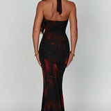 Vestido Maxi Chrishelle - Estampa de Fogo