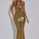 Vestido Maxi Chrishelle - Dourado