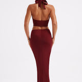 Saia Maxi Chrishelle - Burgundy