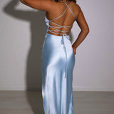 Vestido Midi Cia - Azul Bebê