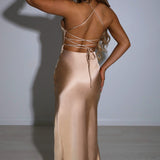 Vestido Midi Cia - Champagne